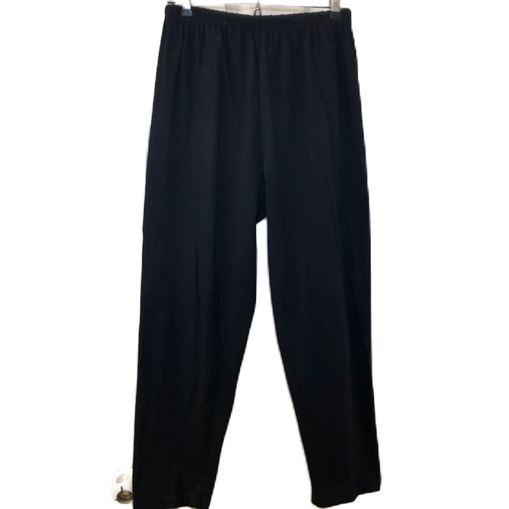 Vintage 1990s EZL Women's Black Painted Mayan Aztec Style Top and Pants Set - Picture 4 of 12